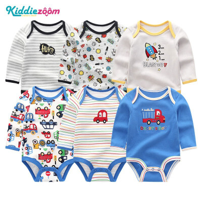 

6PCS Baby Girl Clothes Long Sleeve Bodysuits Newborn Baby Boy Clothes Cotton Babywear Girls Clothing Sets Bebe Unicorn Outwear