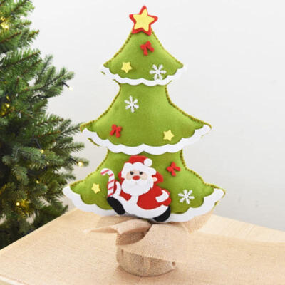 

New Christmas Tree Wooden Clockwork Desktop Party Ornament Decor Kids Gift Hot