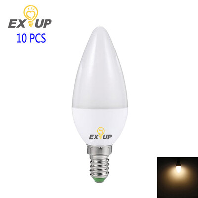 

Exup 10PCS Led C37 5W 450LM E14 Candle Bulb