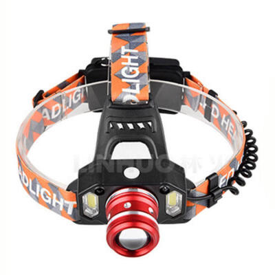 

Tactical Headlight Zoomable 20000LM Rechargeable T6 LED HeadlampCharger