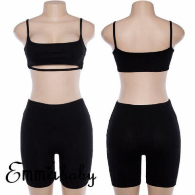 

Emmababy Women Fitness Gym Yoga Workout Activewear 2 Pieces Top Leggings Set USA
