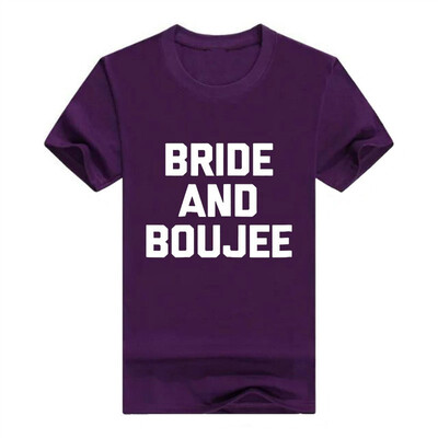 

Bride & Boujee Men T-Shirt Funny Saying Wedding Bride-to-be tee