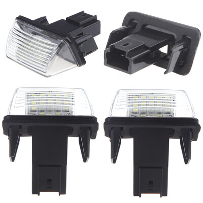 

2pcs Bright Led License Number Plate Light for Peugeot 206 207 306 307 406 407 Citroen C3 C3 Ii C3