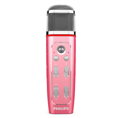 

Philips PHILIPS VTR5160 high quality multi-function voice microphone karaoke recording voice to text pink