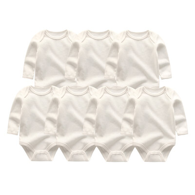 

7PCS Long Sleeve Cotton 0-12M Baby Boys Clothes Newborn Unicorn Print Baby Girls Clothes Cartoon Bodysuits One-Pieces Babywear