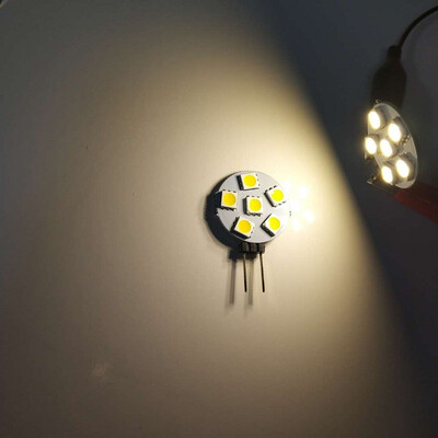 

10PCS G4 2W LED Bi-Pin Lights 6LEDS SMD5050 150-200LM DC12V Decorative Lamp