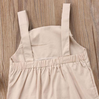 

Fashion Baby Girl Summer Sundress Overall Dress Suspender Jumper Strap Jumpsuits