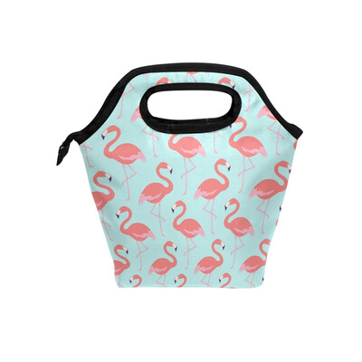 

Lunch Bag Tote Bag Pink Flamingos Travel Picnic Organizer Lunch Holder Handbags Lunch Bag Box for Office