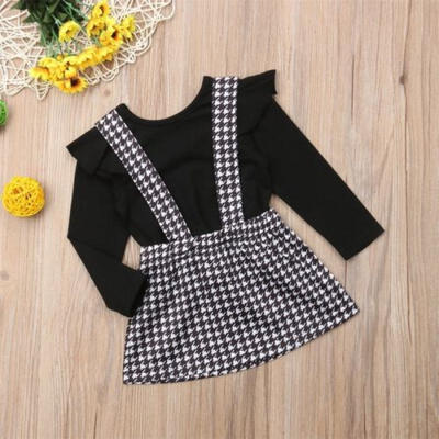 

Toddler Kids Baby Girl Clothes TopsStrap Skirt Dress Party 2PCS Outfits Clothes