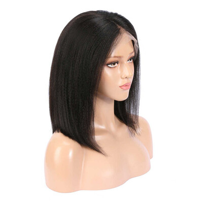 

Full lace yaki bob wig