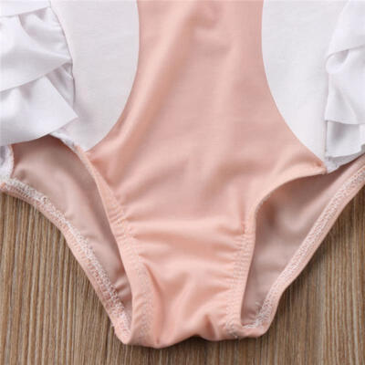 

USA Kids Baby Girls Swan Bikini Swimsuit Swimwear Bathing Swimming Costume lxj