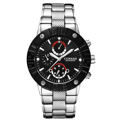 

New Black Mens Skeleton WristWatch Stainless steel Antique Steampunk Casual Automatic Skeleton Mechanical Watches Male