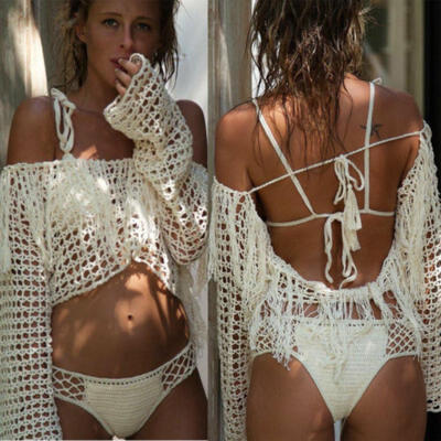 

" Ladies Beach " Oberteile bedecken Kaftan Sarong Sommerkleidung Bademode Bikini