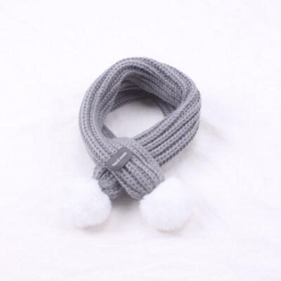 

Winter Scarf Kids Solid Color Knitted Scarves Winter Warm Scarf for Boys Girls