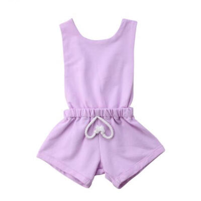 

New One-Piece Baby Girl Toddler Romper Kids Backless Toddler Jumpsuit Playsuit