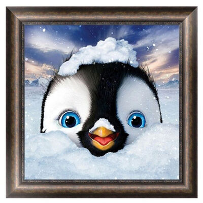 

UpperX 5D DIY Diamond Painting Kit Diamond Embroidery Cross Stitch Kit Arts Home Wall Decor Craft Penguin