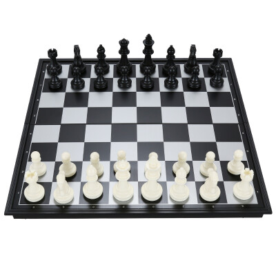 

Friends of the (UB) folding magnetic chess black and white international chess suit students children entrance training 4812B-C (medium