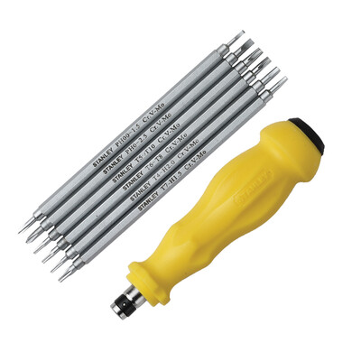 

Stanley Stanley plastic handle double-headed screwdriver first word 6 100MM cross head 2PT 100MM 65-201