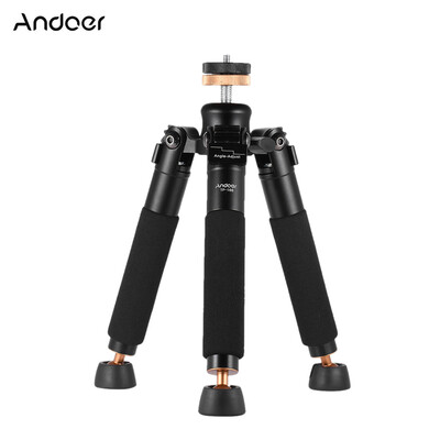 

Andoer TP-166 Portable Tabletop Desktop Macro Mini Aluminum Alloy Tripod Unipod Monopod Stand Support Holder Stabilizer for Canon