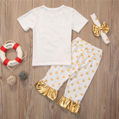 

2PCS Toddler Kids Baby Girls Outfits Deer T-shirt Tops Long Pants Clothes Set