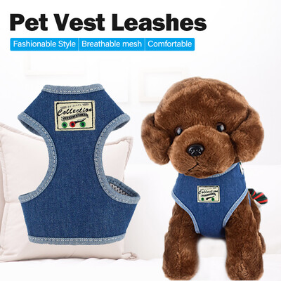 

Pet Vest Harness with Leashes Dog Harness Adjustable Vest Harness Double Breathable Mesh Fabric for Small Medium Dogs