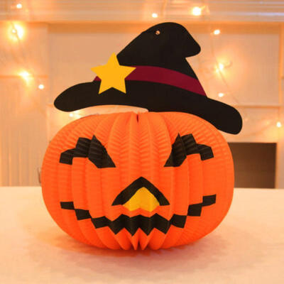 

Halloween Decoration Paper LED Lantern Hanging Pumpkin Lamp Party Home Props