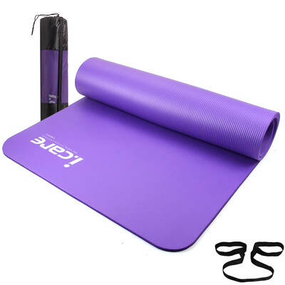 

JOEREX YOEREX Yoga mats beginners sports cushions 10mm thickening widening non-slip fitness mat JBD50551 purple