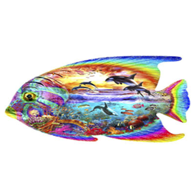 

UpperX 5D Diy Diamond Painting Cross-switch Color fish 3D Diamond Painting Round Rhinestones Painting Embroidery