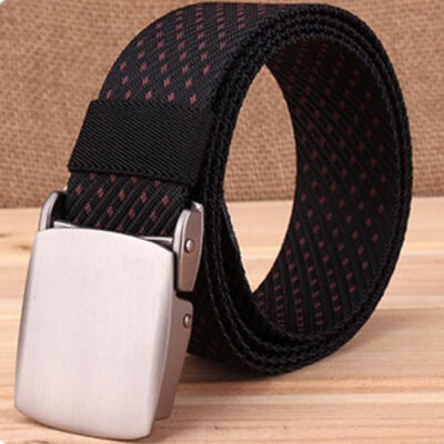 

Mens Military Nylon Belt Waist Boys Buckle Belt Strap Casual Plain Waistband