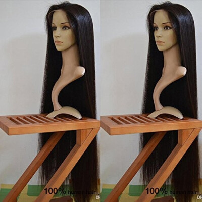 

9A Peruvian Full Lace Human Hair Wigs Silky Straight Glueless Lace Front Human Hair Wig with Baby Hair