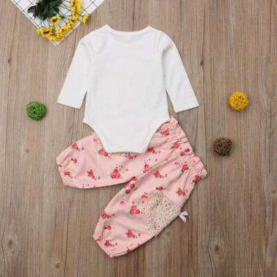 

Newborn Infant Baby Girl Floral Clothes Jumpsuit Romper Bodysuit Pants Outfit US