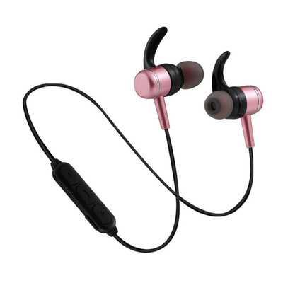 

Wireless bluetooth sports headset metal magnetic stereo bass headset compatible with IOS android system