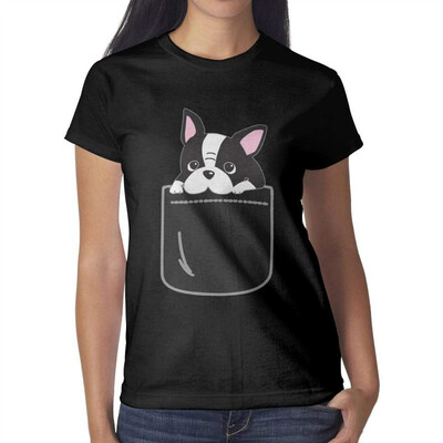 

Melinda Pug Life Womens Black t Shirts Personalised Attractive Women Cotton t Shirt