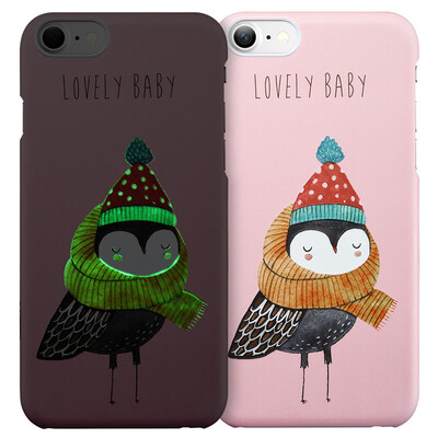 

Illustrator iPhone7 phone shell Apple 7 phone shell mobile phone sets of luminous cartoon drop protection shell illustrator series luminous models - eagle small warm