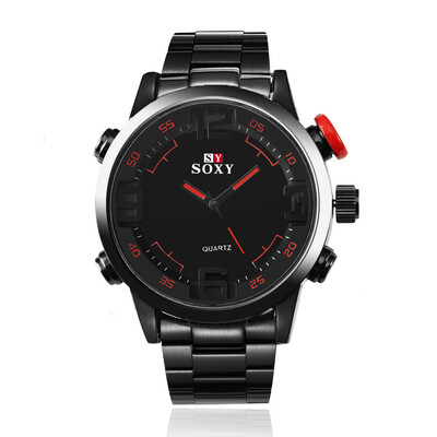 

MyMei 2016 New Waterproof Stainless Steel Luxury Date Analog Dress Mens Quartz Watch Gift