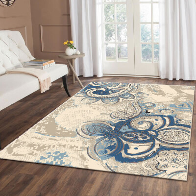 

Li home furniture Blue Dream Flower simple living room bedroom coffee table sofa restaurant non-slip high weft carpet Blue Dream C038B 160 * 230cm