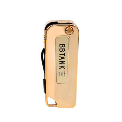 

Fashion Gold BB Tank Flip Key Fob Battery 510 thread with Builtin USB Charger