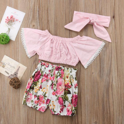 

Baby Clothes Summer Short Sleeve Shirtshort Pants Kids Boys Outfits Set Suit