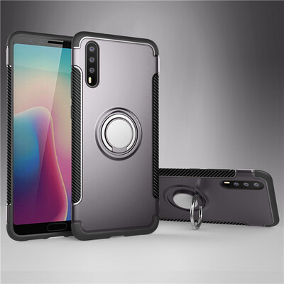 

Fivice Huawei P20 pro case PC metal ring shell magnetic car bracket TPU phone case