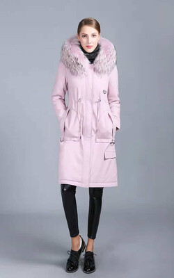 

Womens Slim Autumn&Winter New Fashion Fur Collar Korean Coat