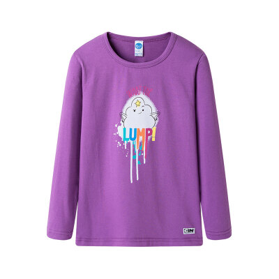 

Three Cops Dick Neutral Violet Sleeping Beauty Cotton Children's Round Long Sleeve Shirt 2C019A0 Violet 150