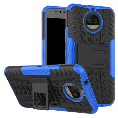

Fivice Motorola Moto G5S Plus Case TPU anti-fall tire pattern back clip bracket phone case