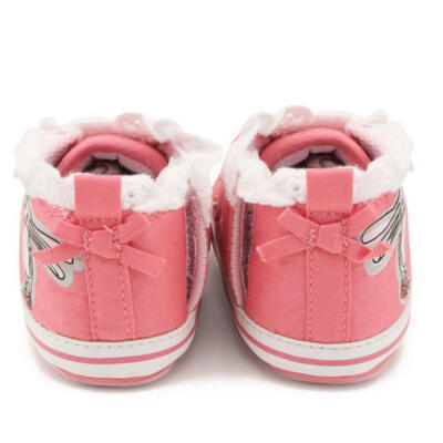 

USA Stock Newborn Infant Baby Girl Prewalker Crib Shoes Sneakers Flat Shoes