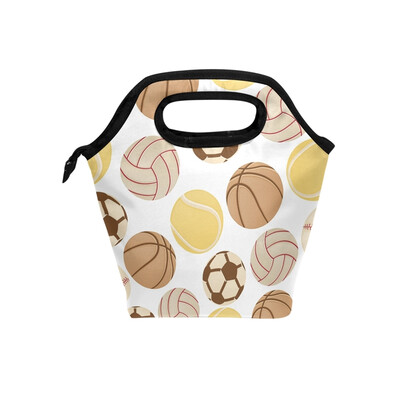 

Lunch Bag Tote Bag Football Basketball Baseball Travel Picnic Organizer Lunch Holder Handbags Lunch Bag Box