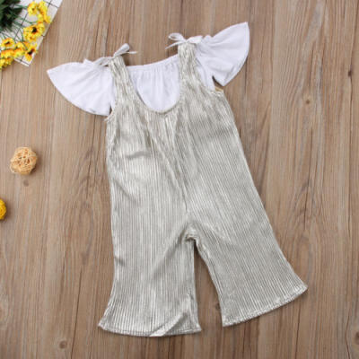 

Toddler Baby Girls Tank TopsRomper Jumpsuit Trousers 2pcs Outfits Set Clothes