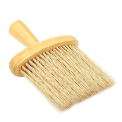 

Barber Neck Face Duster Brush Soft Wooden Handle Cleaning Hairbrush Hair Sweep Brush Salon Household Hair Cleaning
