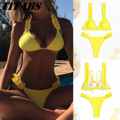 

US SELLER Women Swimwear Bikini Set Push-up Padded Bra Bathing Suit Swimsuit