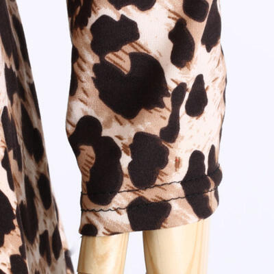 

New Women Off Shoulder Long Sleeve Leopard Print Lace Party Mini Dress Size 6-20