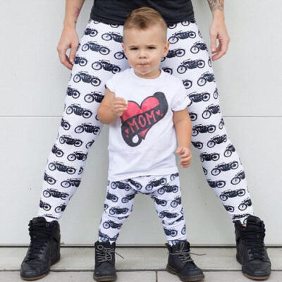 

UK Family Matching Adult Women Men Kids Christmas Clothes Legging Pants Trousers