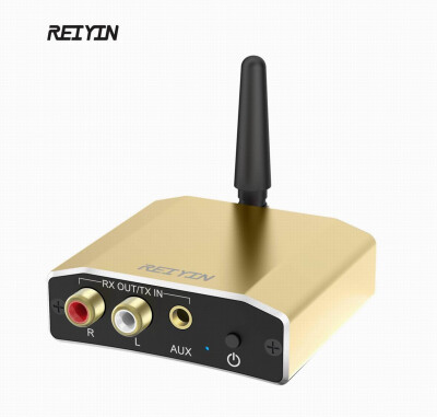 

Reiyin WT-02 Wireless Bluetooth 41 Transmitter&Receiver aptX Low Latency in TX Mode Support Digital Optical&RCA AUX 35